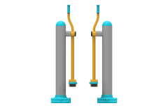 Havada Ciftli Gezinim Aleti PF-205 | Dış Mekan Spor Aletleri | Erse Kent Mobilyaları
